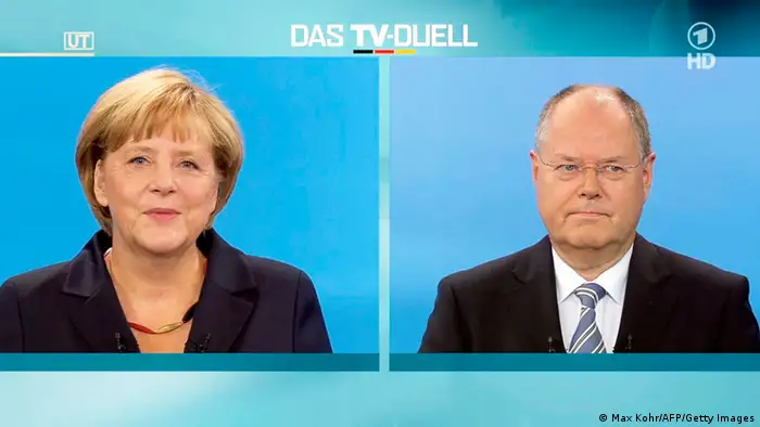 Angela Merkel contre Peer Steinbrück