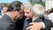 Joachim Gauck , Francois Hollande şi Robert Hebras la Oradour-sur-Glane Joachim Gauck , Francois Hollande şi Robert Hebras la Oradour-sur-Glane