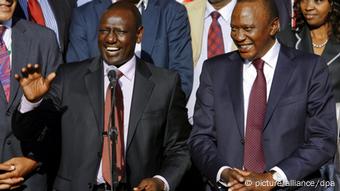 Kenia Präsident Kenyatta und Vizepräsident Ruto Foto: EPA/DANIEL IRUNGU