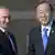 SAINT PETERSBURG - SEPTEMBER 05: In this handout image provided by Host Photo Agency, Russian President Vladimir Putin (L) and Secretary-General of the United Nations Ban Ki-moon shake hands during an official welcome of G20 heads of state and government, heads of invited states and international organizations at the G20 summit on September 5, 2013 in St. Petersburg, Russia. The G20 summit is expected to be dominated by the issue of military action in Syria while issues surrounding the global economy, including tax avoidance by multinationals, will also be discussed during the two-day summit. (Photo by Guneev Sergey/Host Photo Agency via Getty Images)