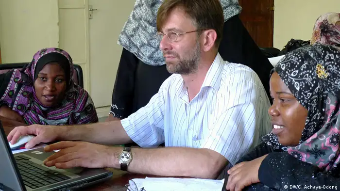 Jasper Funck in Zanzibar, project manager, DW Akademie (photo: Charles Achaye-Odong).