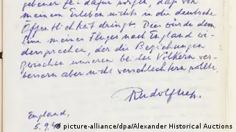 Rudolf Heß Dokumente Auktion