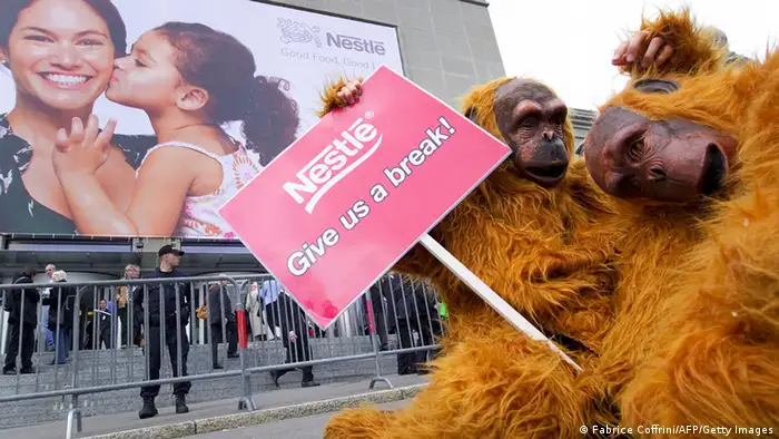 Greenpeace Aktion gegen Nestle
