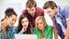 education and internet concept - group of international students looking at laptop at school. 54476313 education and internet concept - group of international students looking at laptop at school. 54476313