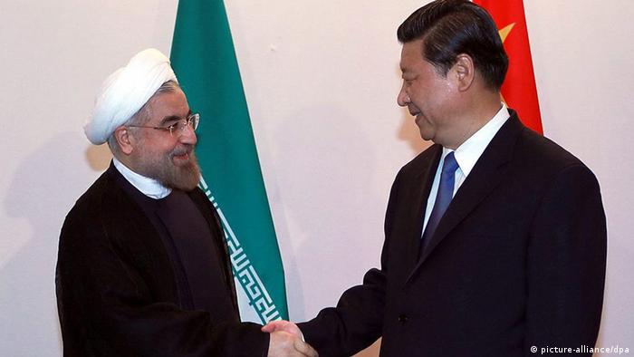 دیدار حسن روحانی و شی جین‌پینگ، رئیس جمهوری چین، ۱۲ سپتامبر ۲۰۱۳