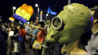 Proteste gegen Goldbergbau in Bukarest (Foto: EPA/ROBERT GHEMENT)
