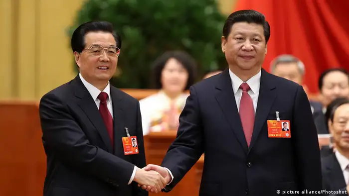 China Hu Jintao und Xi Jinping