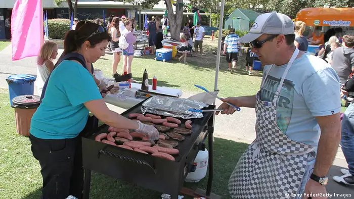 A sausage sizzle on election day, September 7, 2013, in Gosford, Australia (Photo: Tony Feder)