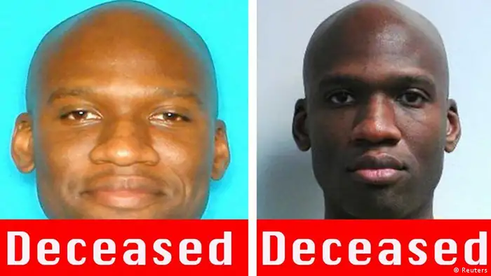 A combination photo shows Aaron Alexis, who the FBI believe to be responsible for the shootings at the Washington Navy Yard in the Southeast area of Washington, DC, is shown in this handout photo released by the FBI on September 16, 2013. The 34-year-old gunman opened fire at the U.S. Navy Yard in Washington on Monday in a shooting that left 13 people dead at the busy military installation not far from the U.S. Capitol and the White House, officials said. Alexis of Fort Worth, Texas, was among the dead and authorities said they were searching for another possible gunman wearing military-style clothing. REUTERS/FBI/Handout via Reuters (UNITED STATES - Tags: HEADSHOT CRIME LAW) FOR EDITORIAL USE ONLY. NOT FOR SALE FOR MARKETING OR ADVERTISING CAMPAIGNS. THIS IMAGE HAS BEEN SUPPLIED BY A THIRD PARTY. IT IS DISTRIBUTED, EXACTLY AS RECEIVED BY REUTERS, AS A SERVICE TO CLIENTS-- eingestellt von haz
