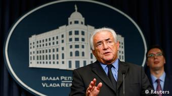 Dominique Strauss-Kahn in Belgrad (REUTERS/Marko Djurica)