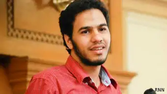 Abdullah Al-Fakharany works for Rassd News Network RNN. He was arrested three weeks ago and has been accused of agitating against the military and manipulating the news published by RNN (photo: RNN).