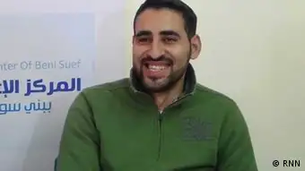 Samhy Mustafa works for Rassd News Network RNN. He was arrested three weeks ago and has been accused of agitating against the military and manipulating the news published by RNN (photo: RNN).