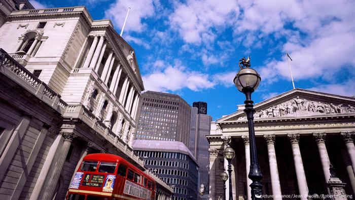 Bank of England building in London