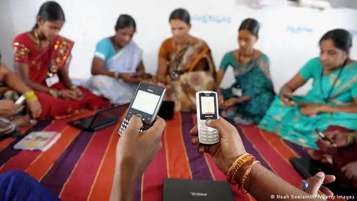 Indien Handy Smartphone Nutzung