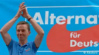 Bernd Lucke, le leader du nouveau parti Alternative pour l'Allemagne AfD a crée la surprise aux élections