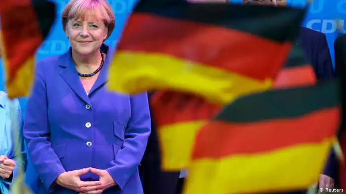 La chancelière allemande Angela Merkel, chef des chrétiens-démocrates