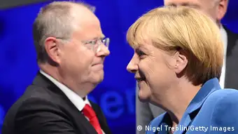 Bundestagswahl Peer Steinbrück Angela Merkel Elefantenrunde
