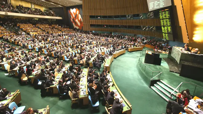Der Kuppelsaal des UN-Hauptquartiers (Foto: John Moore/Getty Images)
