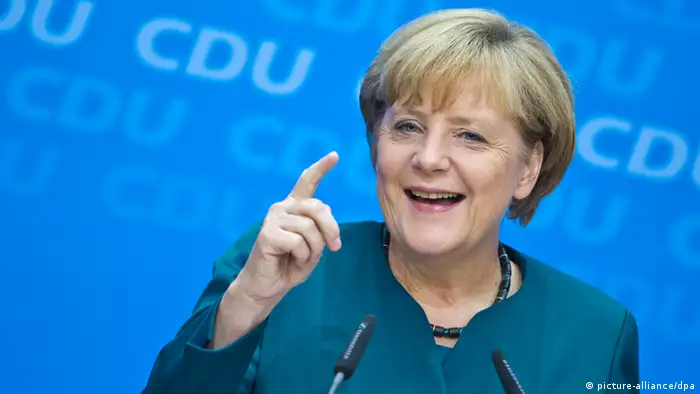 Kanzlerin Merkel nach der Wahl