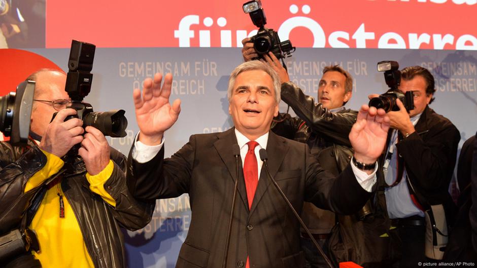 Austrian Coalition Retains Wafer Thin Majority Following General Election News Dw 29 09 2013