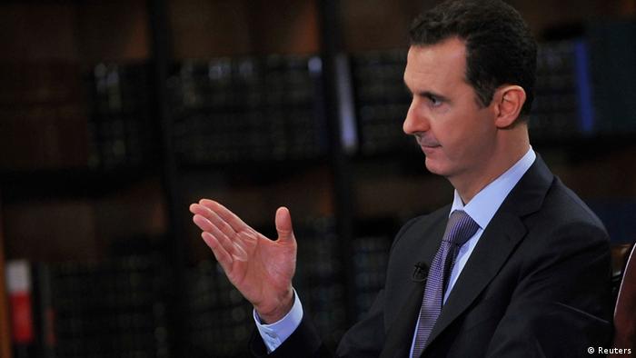 Baschar al-Assad in Damaskus während eines TV-Interviews Foto: REUTERS/SANA