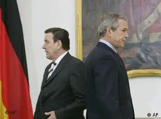 布什与施罗德弥补德美两国外交裂痕
