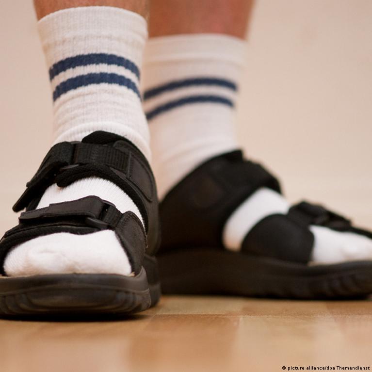 White socks with shoes and sandals, the trend you either love or