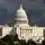Das Capitol in Washington vor einem dunklen Sturmhimmel (Foto: AP)
