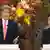 جان کری، وزیر امور خارجه آمریکا، در نشست مطبوعاتی توکیو در کنار فومیو کیشیدا، همتای ژاپنی خود