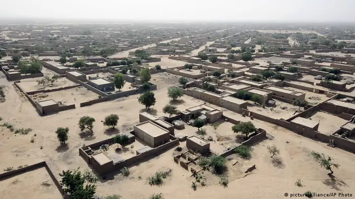 Vue aérienne de Gao, dans le Nord du Mali