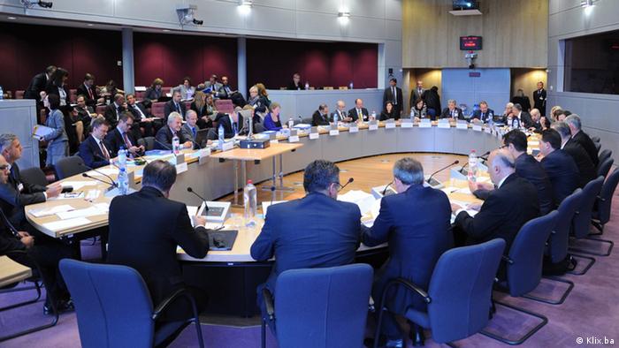 Politiker aus Bosnien und Herzegowina Treffen mit Stafan Füle in Brüssel