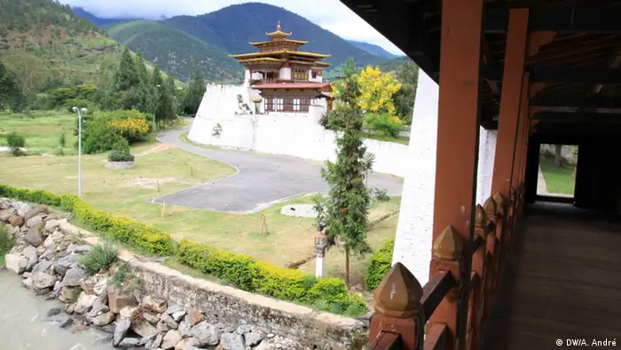 Bhutan Gletscherschmelze 2013 Tempel in Punakha