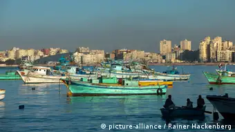 Aegypten, Alexandria, Fischerboote an der Corniche