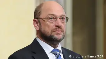Italy, Rome - May 10, 2013 The president of the European Parliament Martin Schulz at Chigi palace. Keine Weitergabe an Drittverwerter.