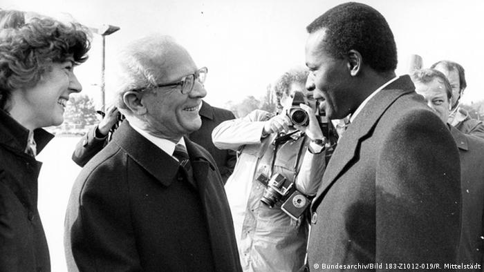 dos Santos and Erich Honecker (pictured, left), the general secretary of the East German Socialist Unity Party.
