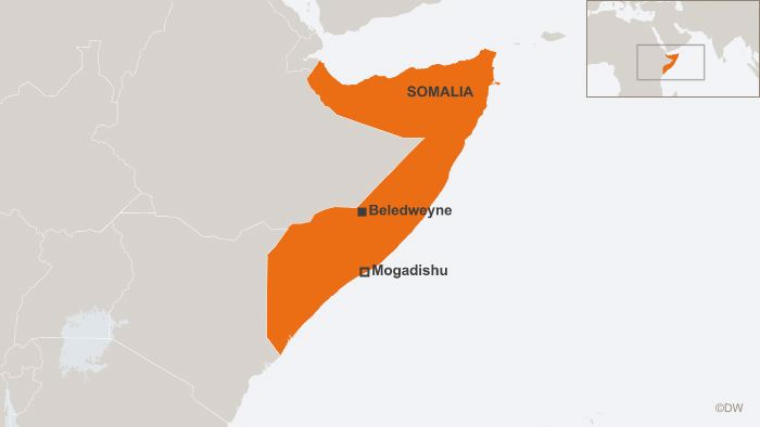 2013_10_19 DW online Karte Somalia, Mogadishu, Beledweyne