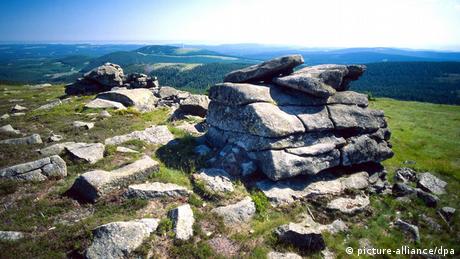 Teufelskanzel und Hexenaltar auf dem Brocken im Harz 