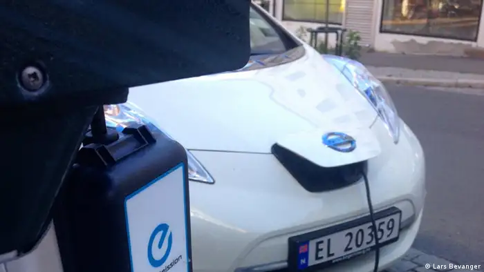 Umsonst Aufladen eines elektrischen Autos in Norwegen