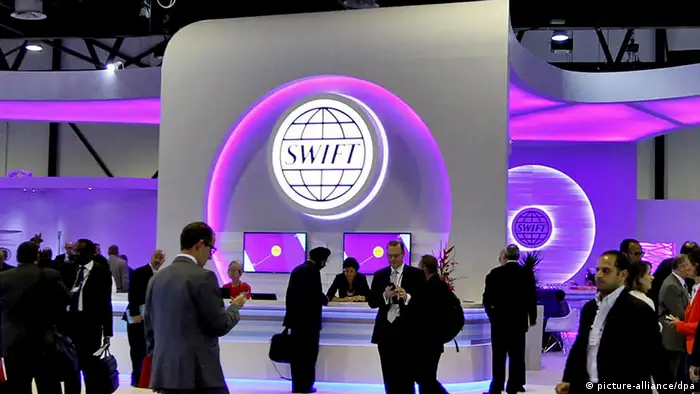 SWIFT Stand bei SIBOS 2013 in Dubai