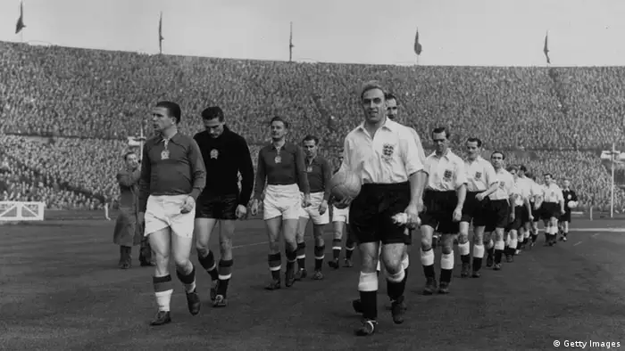 Fußball Länderspiel England - Ungarn 1953