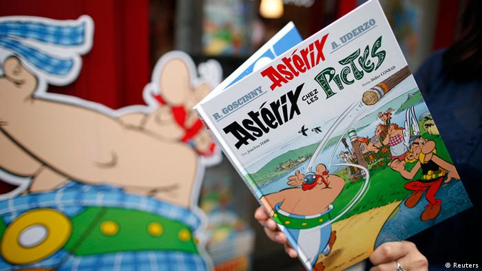 Buchcover eines Asterix-Comics im Original auf französisch Asterix chez les Pictes, deutsch Asterix bei den Pikten (Reuters)