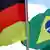 Die Flaggen von Deutschland und Brasilien wehen im Wind (Foto: dpa)