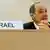 Eviatar Manor, Israeli ambassador to the UN, waits for the start of the Human Rights Council Universal Periodic Review session at the European headquarters of the United Nations in Geneva (Photo: REUTERS/Denis Balibouse)