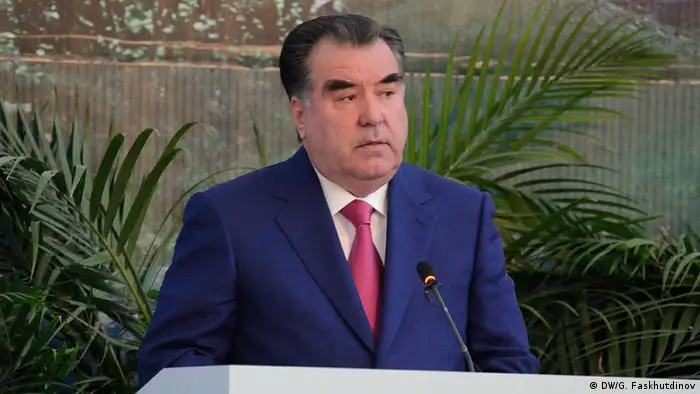 Tadschikischer Präsident Emomalii Rahmon, Tadschikistan (DW/G. Faskhutdinov)