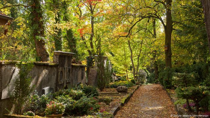 Der alte historische Friedhof in Weimar