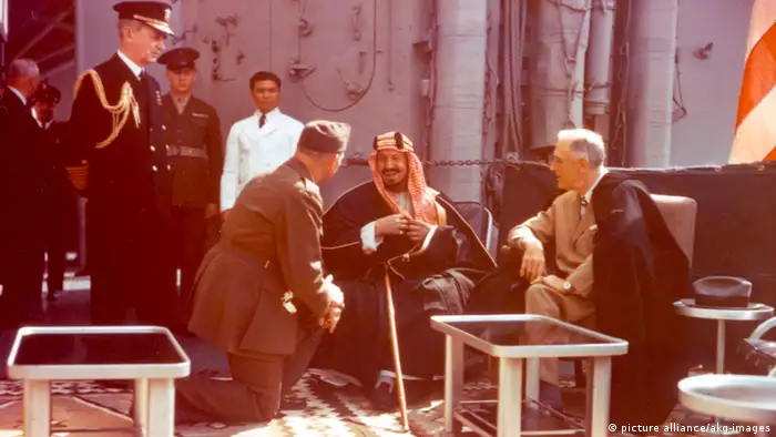 Roosevelt und König Saud Archiv 1945
