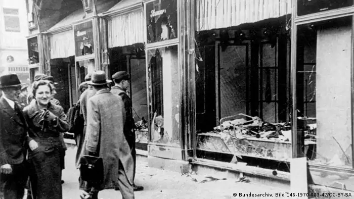 Magasins détruits à Magdebourg, dans l'est de l'Allemagne