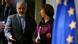 European Union foreign policy chief Catherine Ashton (R) and Iranian Foreign Minister Mohammad Javad Zarif arrive at a news conference at the end of the Iranian nuclear talks in Geneva November 10, 2013. REUTERS/Jason Reed (SWITZERLAND - Tags: POLITICS TPX IMAGES OF THE DAY) European Union foreign policy chief Catherine Ashton (R) and Iranian Foreign Minister Mohammad Javad Zarif arrive at a news conference at the end of the Iranian nuclear talks in Geneva November 10, 2013. REUTERS/Jason Reed (SWITZERLAND - Tags: POLITICS TPX IMAGES OF THE DAY)