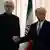 Head of Iran's Atomic Energy Organisation Ali Akbar Salehi (L) shakes hands with International Atomic Energy Agency (IAEA) Director General Yukiya Amano, during their meeting in Tehran on November 11, 2013. Amano arrived in the Iranian capital to discuss Iran's nuclear programme after top world diplomats fail to clinch a long-sought deal to curb Tehran's nuclear activities but insist they are narrowing the gaps. AFP PHOTO/ATTA KENARE (Photo credit should read ATTA KENARE/AFP/Getty Images)