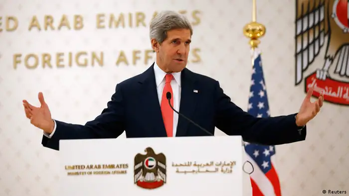 US John Kerry in Abu Dhabi am 11.11.2013